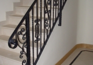 Decorative 'Tradition' Style Newel Post and Rail