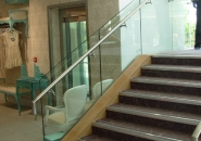 Glass Balustrade with Stainless Steel Canilever Handrail - Galway (2)