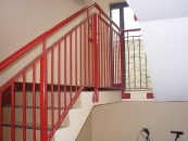 Red Powder Coated Apt. Rail