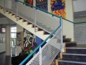 St. Clements - Perforated Mild Steel Stair Guarding