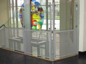 St. Clements - Perforated Steel and Glass Rail